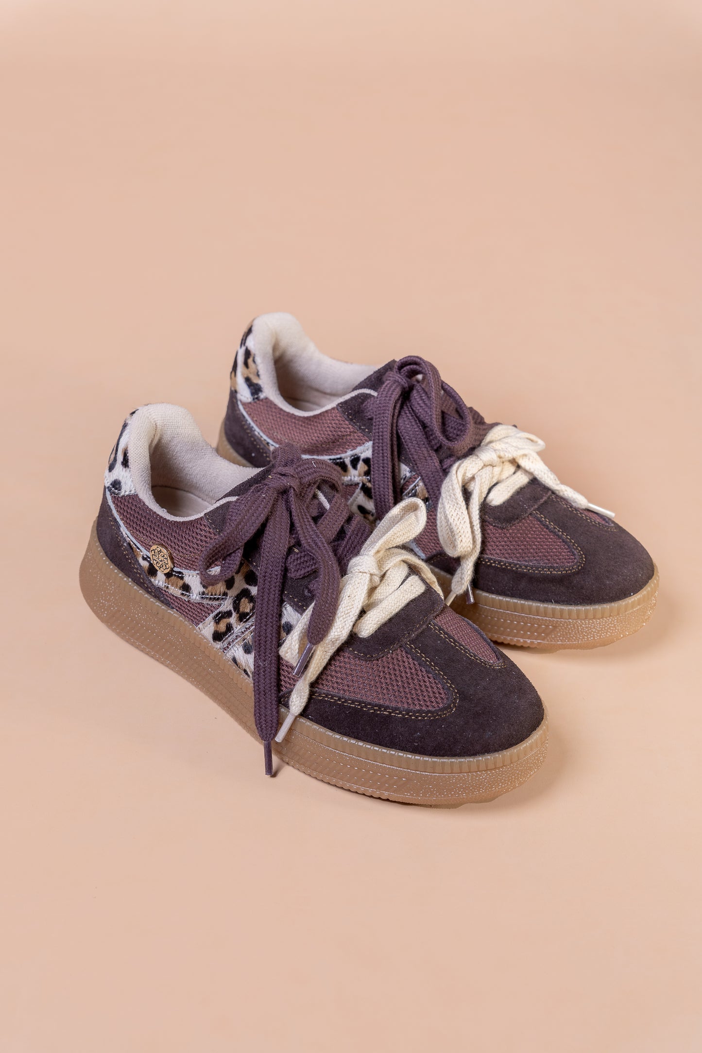 Tenis Nueva Era Cuero Cafe x Print- Carolina Laiton