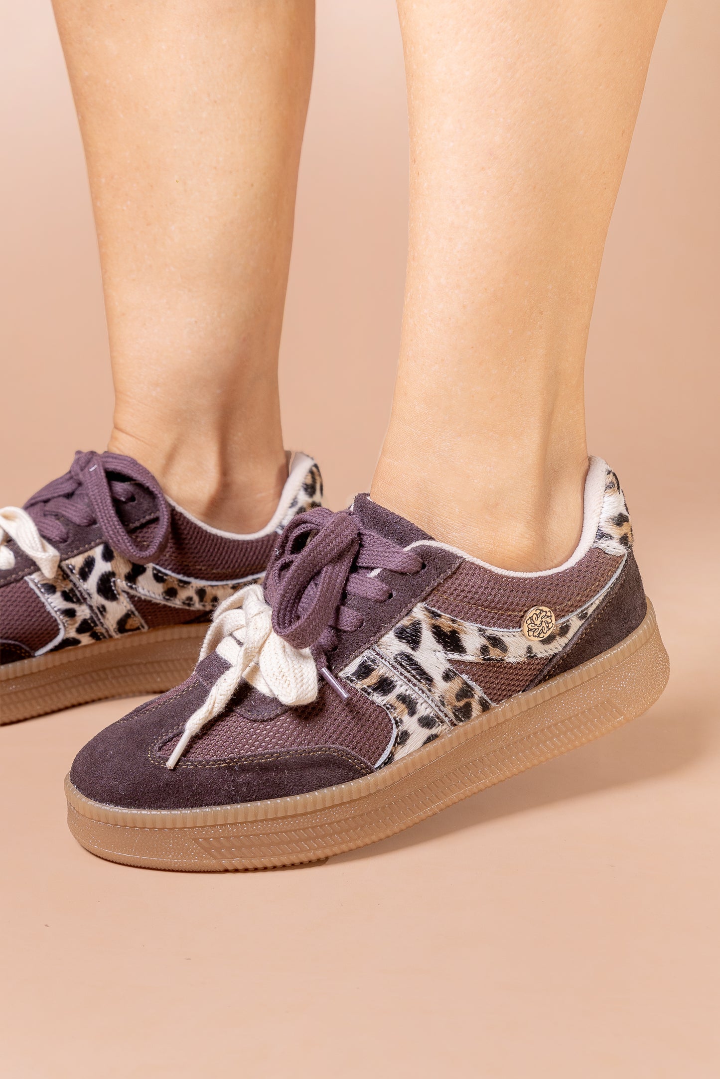 Tenis Nueva Era Cuero Cafe x Print- Carolina Laiton