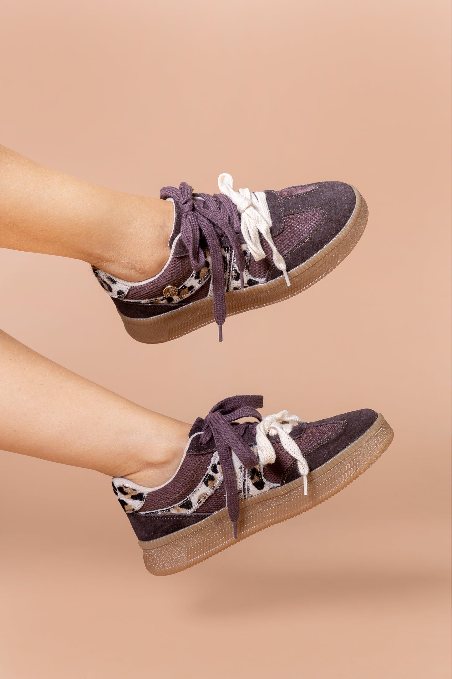 Tenis Nueva Era Cuero Cafe x Print- Carolina Laiton