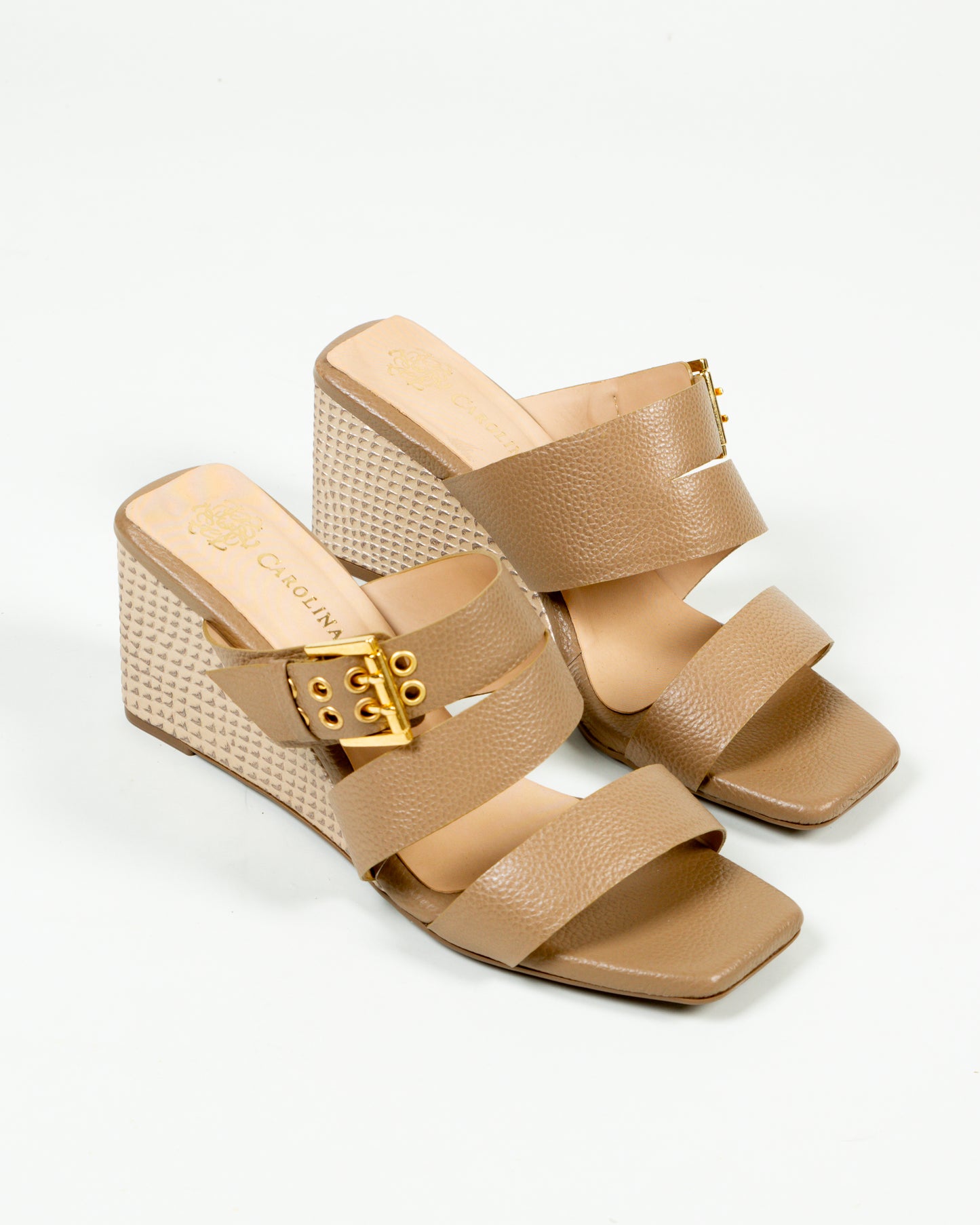 Sandalia Tracy Cuero  Napa- Tacon corrido 5.5 cms- Carolina Laiton