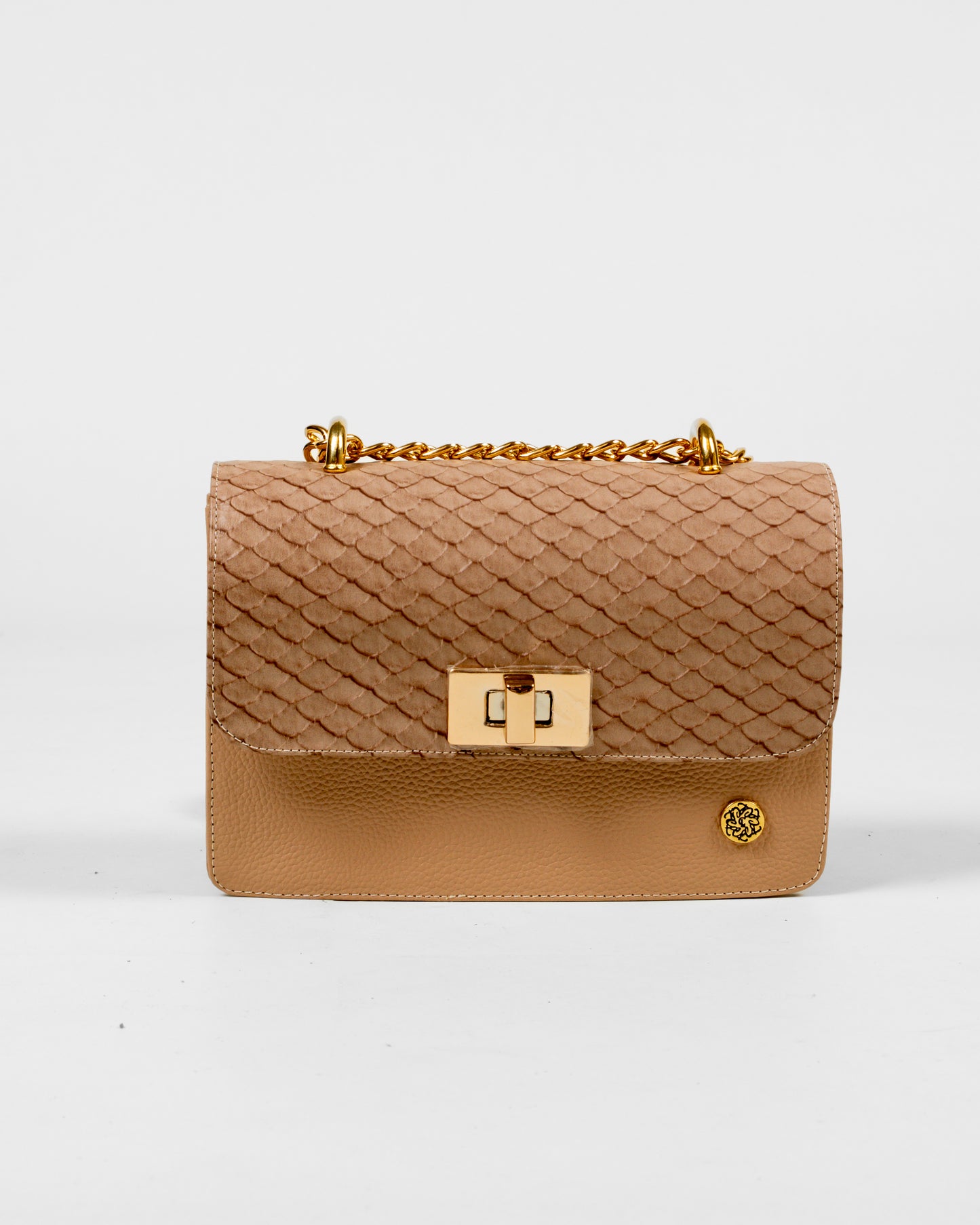 Bolso Surii en Cuero Camel - Carolina Laiton