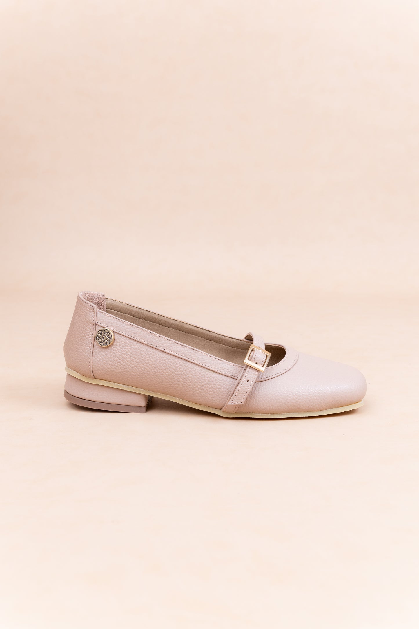 Baleta Aira - Cuero Taupe - Carolina Laiton