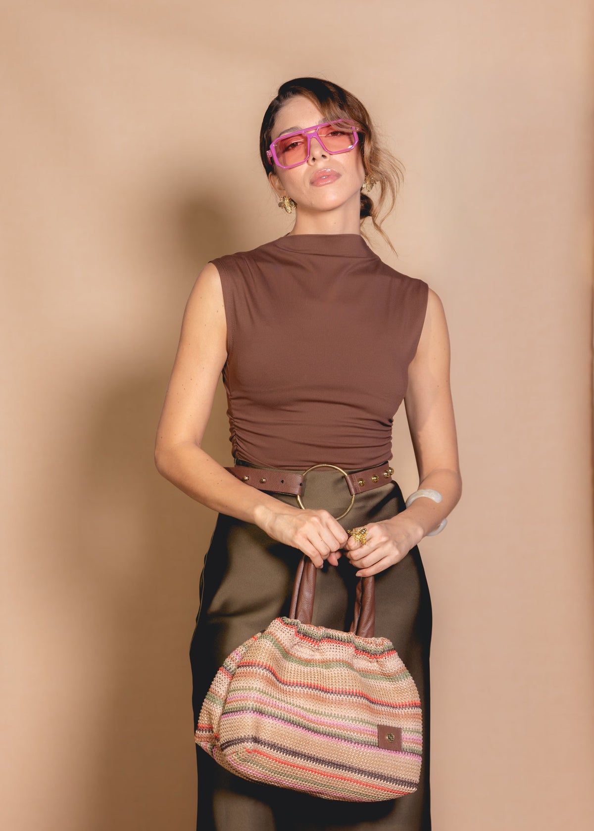 Bolso Beyonce - Cuero Italiano - Carolina Laiton
