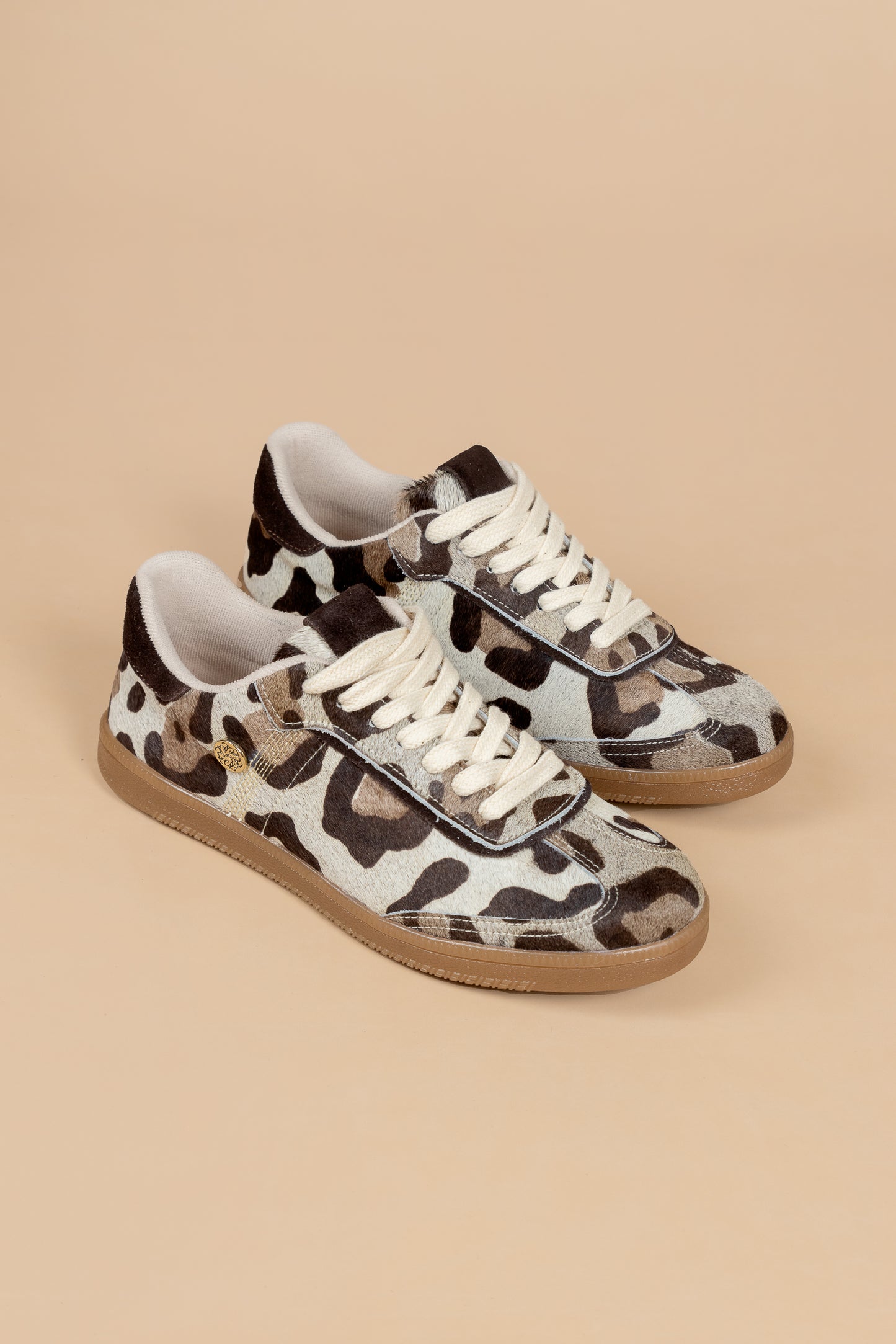 Tenis Claire Cuero Animal Print - Carolina Laiton