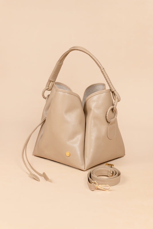 Bolso Mariam -Cuero Nude - Carolina Laiton
