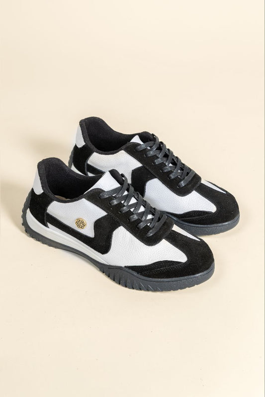 Tenis Soul Cuero Negro x Blanco - Carolina Laiton
