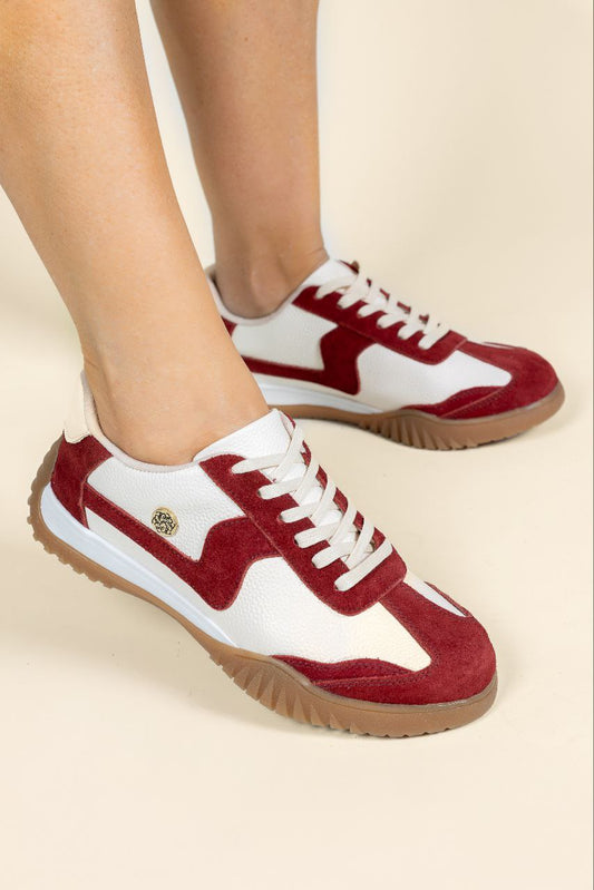 Tenis Soul Cuero Rojo- Carolina Laiton