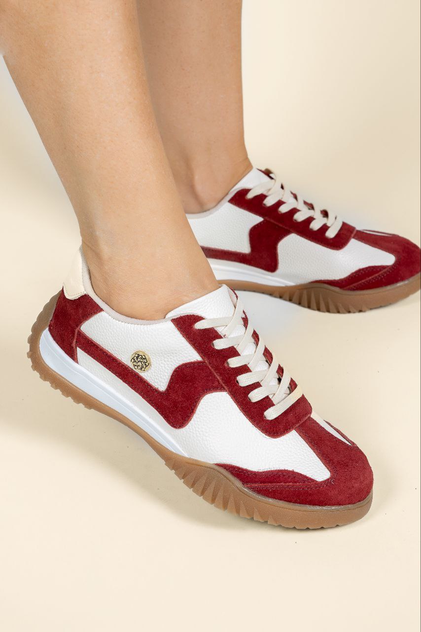 Tenis Soul Cuero Rojo- Carolina Laiton