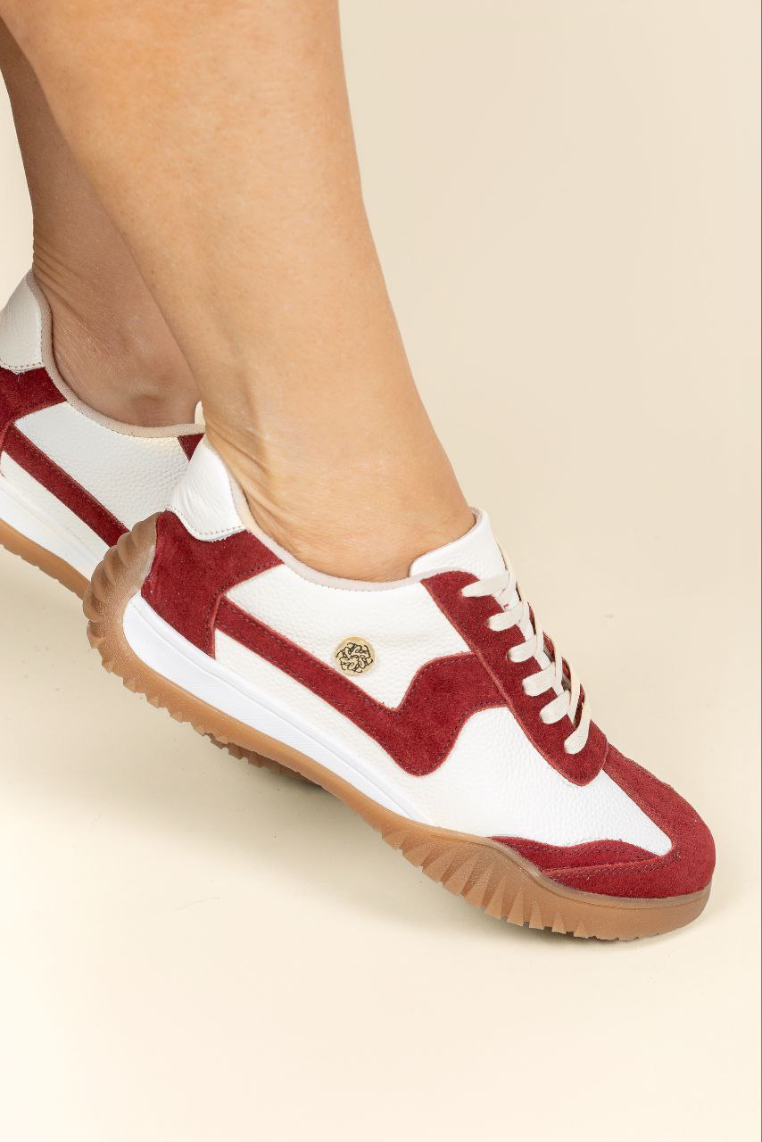 Tenis Soul Cuero Rojo- Carolina Laiton