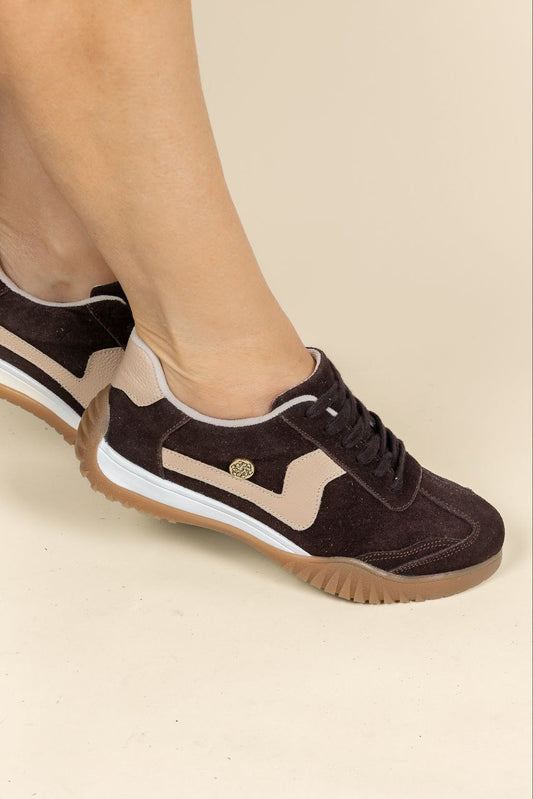 Tenis Soul Cuero Cafe x Nude - Carolina Laiton