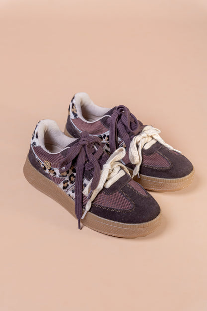 Tenis Nueva Era Cuero Cafe x Print- Carolina Laiton
