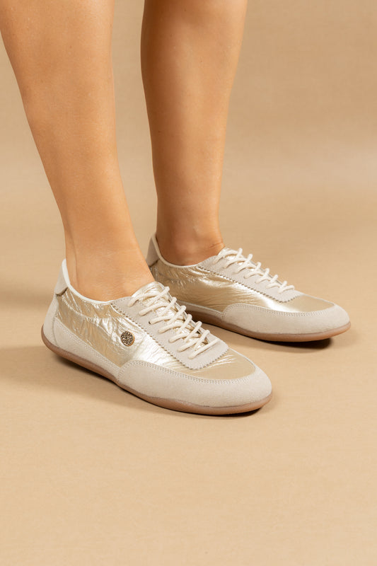 Tenis Vivian - Cuero Beige - Carolina Laiton