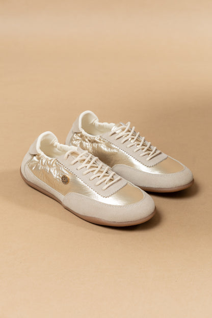 Tenis Vivian - Cuero Beige - Carolina Laiton