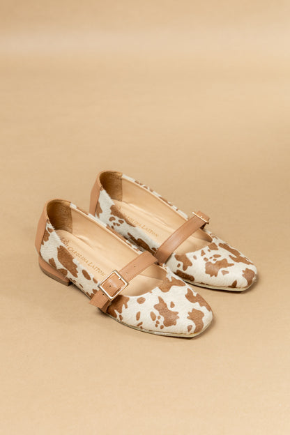 Baleta Lilia Cuero Print x Miel- Carolina Laiton