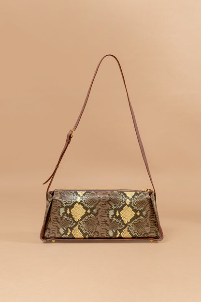 Bolso Gala en Cuero Italiano Pitón - Carolina Laiton