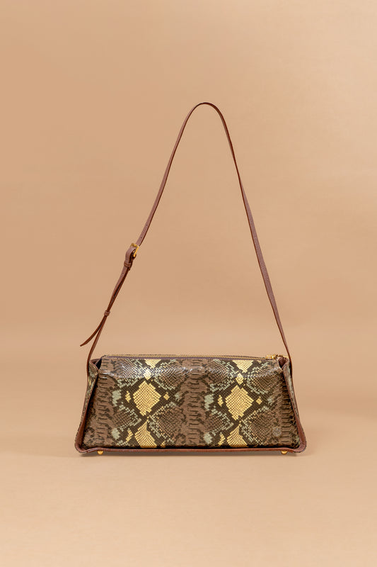 Bolso NAGA REAL en Cuero Italiano Pitón - Carolina Laiton