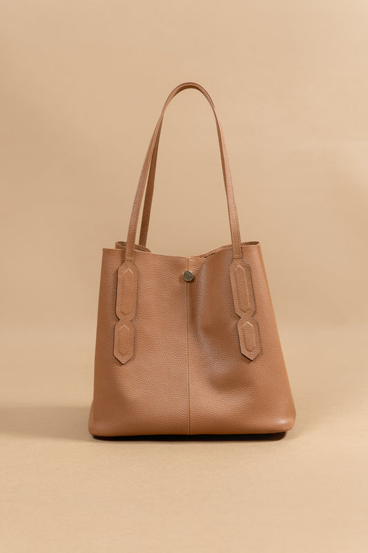 Bolso Doral - Cuero Miel - Carolina Laiton