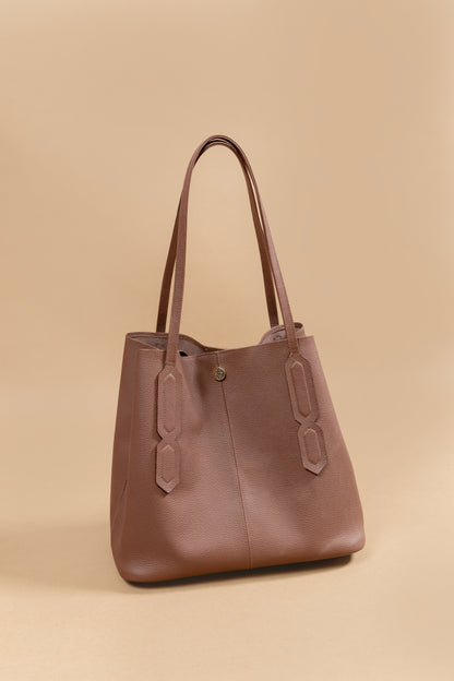 Bolso Doral - Cuero Chocolate - Carolina Laiton