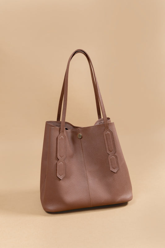 Bolso Doral - Cuero Chocolate - Carolina Laiton