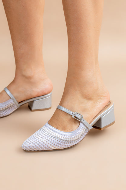 Stiletto Rebeca - Bordado -Tacón 3.5 cms - Carolina Laiton