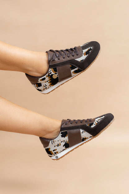 Tenis Bella Cuero Chocolate - Carolina Laiton