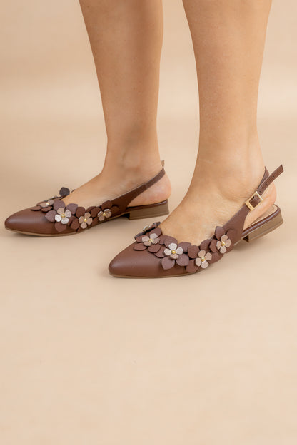 Baleta Amelia Cuero Cafe - Carolina Laiton