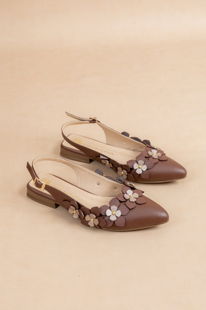 Baleta Amelia Cuero Cafe - Carolina Laiton