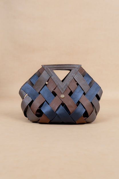 Bolso trazos - Cuero Cafe  - Carolina Laiton