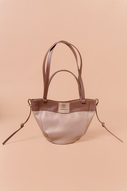 Bolso Orel en Cuero Miel- Carolina Laiton