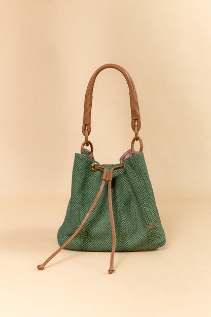 Bolso Giorgina en Verde por Miel Cuero Italiano - Carolina Laiton