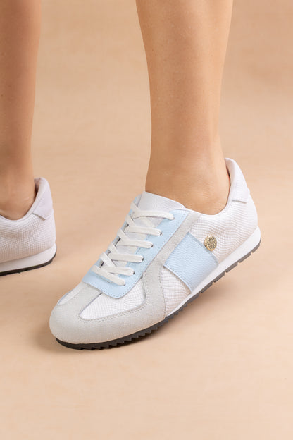 Tenis Kristy Cuero Blanco - Carolina Laiton