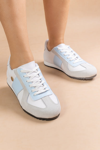 Tenis Kristy Cuero Blanco - Carolina Laiton