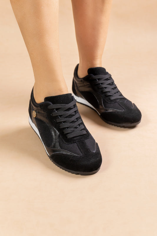 Tenis Gazelle Cuero Negro - Carolina Laiton