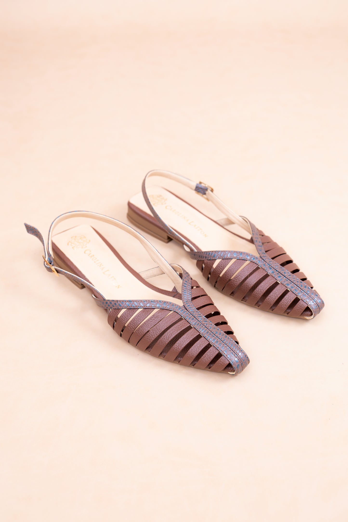 Baleta Dani - Cuero Chocolate - Carolina Laiton