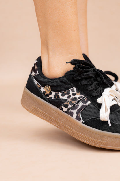 Tenis Nora - Cuero Negro- Carolina Laiton