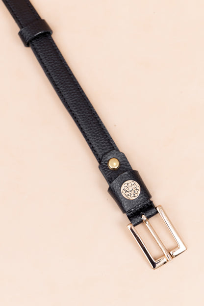 Correa Klee en Cuero Negro - Carolina Laiton