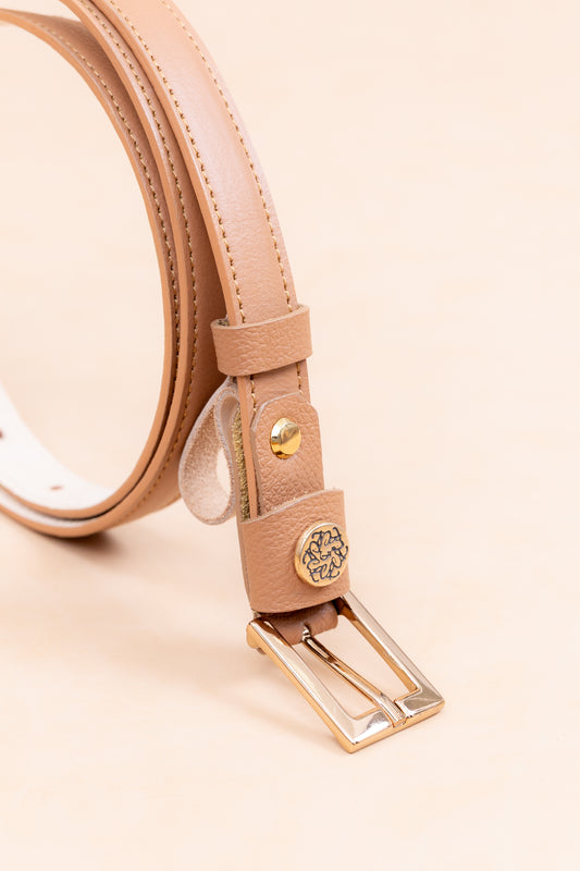 Correa Klee en Cuero Miel - Carolina Laiton