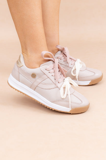 Tenis Arti - Cuero Taupe- Carolina Laiton