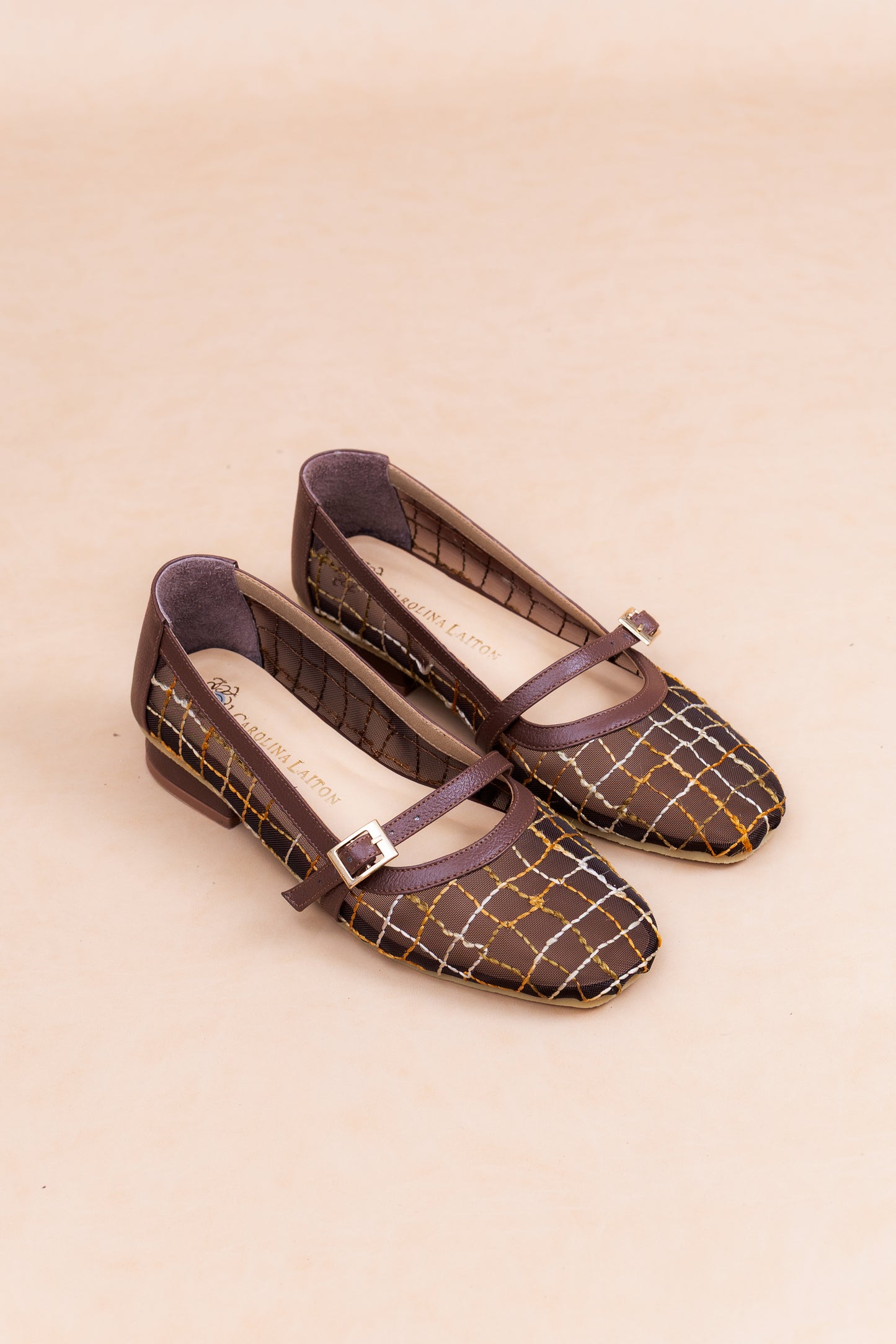 Baleta Aira - Cuero Chocolate - Carolina Laiton