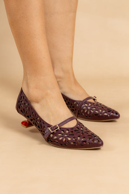 Stiletto Gala - Cuero Italiano  -Tacón 5.5 cms - Carolina Laiton