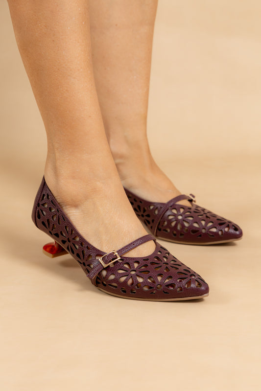 Stiletto Gala - Cuero Italiano  -Tacón 5.5 cms - Carolina Laiton