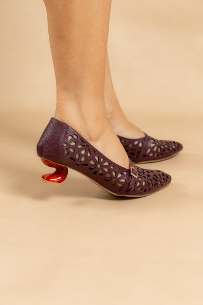 Stiletto Gala - Cuero Italiano  -Tacón 5.5 cms - Carolina Laiton