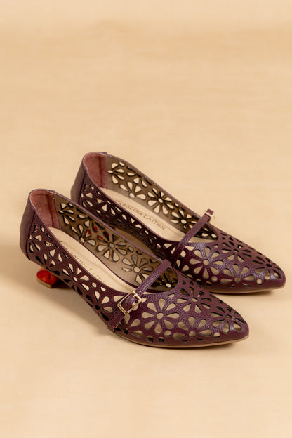 Stiletto Gala - Cuero Italiano  -Tacón 5.5 cms - Carolina Laiton