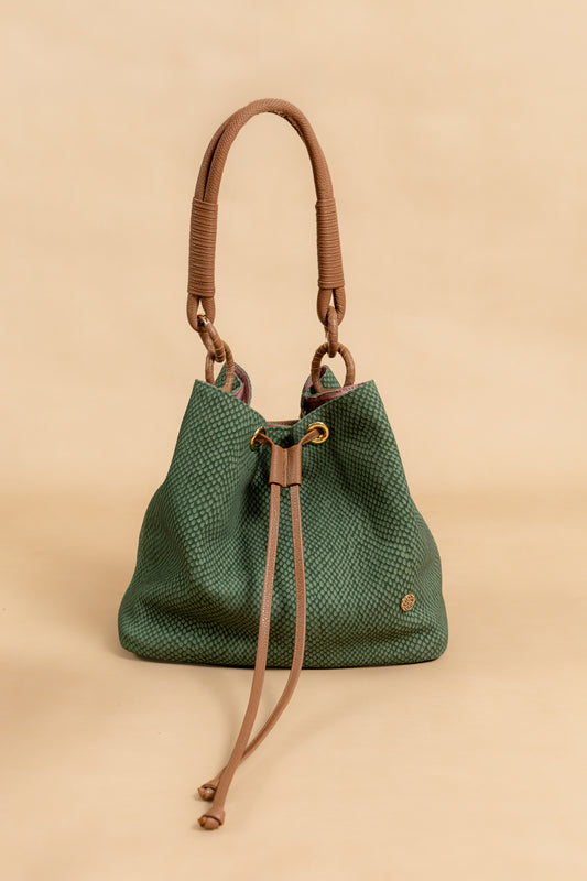 Bolso Giorgina en Verde por Miel Cuero Italiano - Carolina Laiton