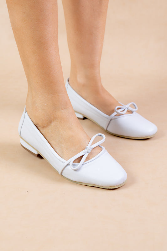 Baleta Denisse Cuero Blanco - Carolina Laiton