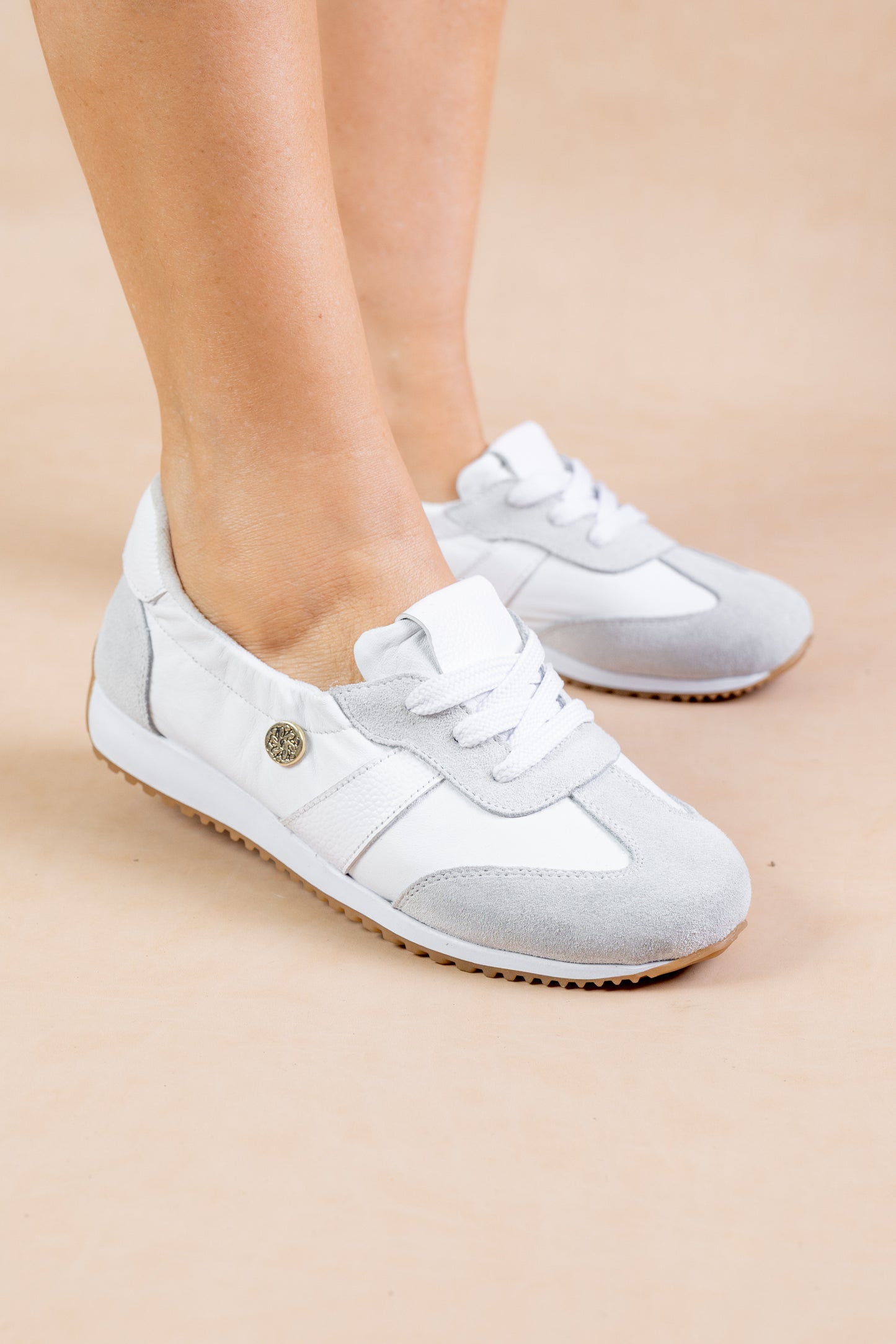Tenis Chicharron Cuero Blanco - Carolina Laiton