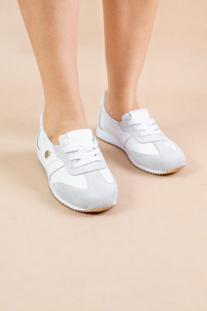 Tenis Chicharron Cuero Blanco - Carolina Laiton