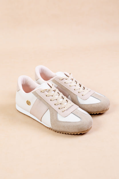 Tenis Alana - Cuero Talco - Carolina Laiton