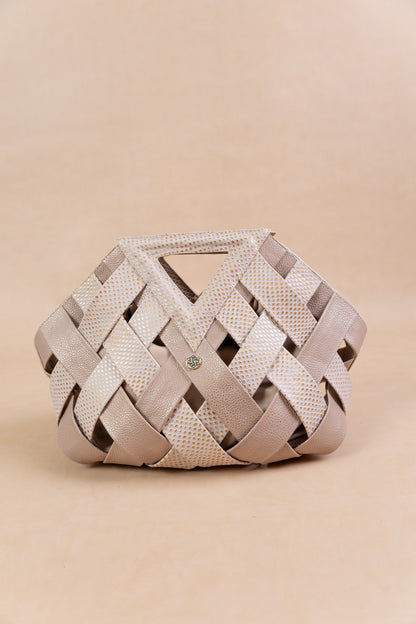 Bolso trazos en Cuero  Merlin Doral - Carolina Laiton