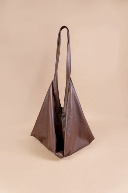 Bolso Samara en Cuero Cafe - Carolina Laiton